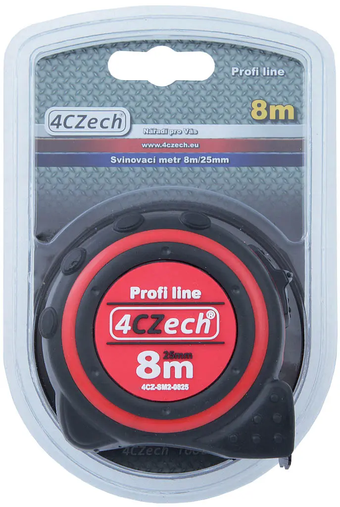 Svinovací metr 3m/16mm, brzda, oboustranný